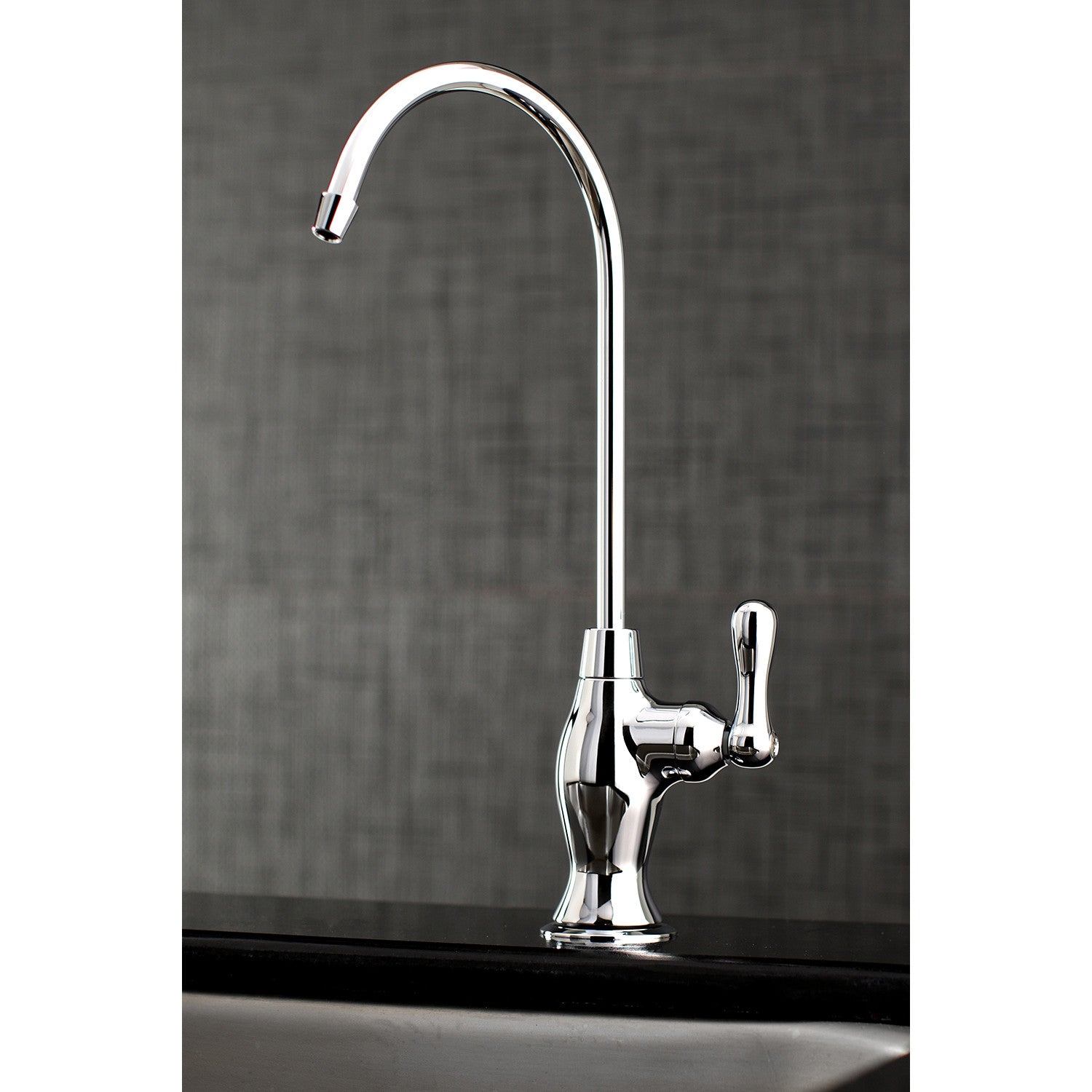 Kingston Heirloom KSAG3191AL - Restoration Single-Handle 1-Hole Deck Mount Water Filtration Faucet, Polished Chrome — thumbnail 2